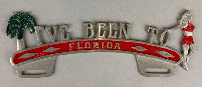 Vintage I’ve Been to Florida License Plate Topper