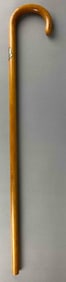 1933/34 Chicago Worlds Fair Hall of Science Souvenir Wood Walking Cane