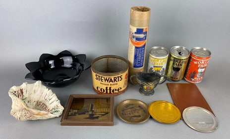 Group of Assorted 1933/34 Chicago Worlds Fair Items and More
