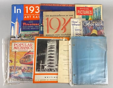 Group of 1933/34 Chicago Worlds Fair A Century Of Progress Ephemera