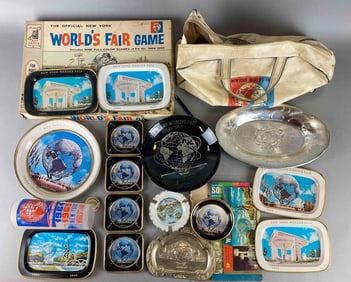 Group of 1964 New York Worlds Fair Assorted Items