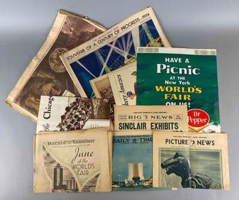 Group of 1933/34 Chicago Worlds Fair A Century of Progress Ephemera