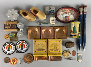 Group of Various Worlds Fair Souvenirs