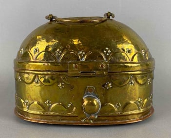 Ornate Brass and Copper Finished Bath Box