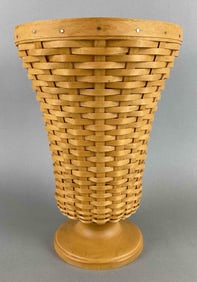 2003 Longaberger Collectors Edition Floral Vase Basket