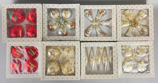 Group of 35 German Blown Glass Christmas Ornaments