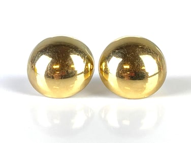 Pair of 14K Gold Circle Post Earrings