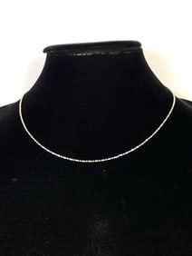 14K Italian White Gold Necklace