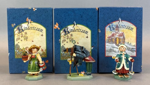 Group of 3 German Kindertraum Limited Edition Figurines