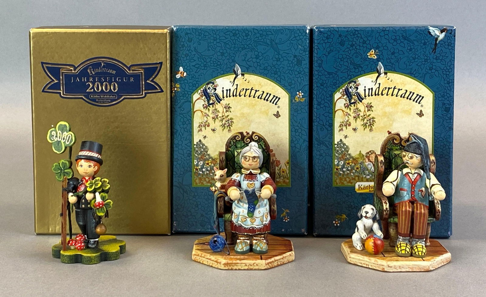 Group of 3 German Kindertraum Limited Edition Kathe Wohlfahrt Figurines (1 of 5)