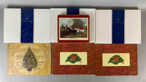 Group of 24 Pimpernel Christmas Placemats