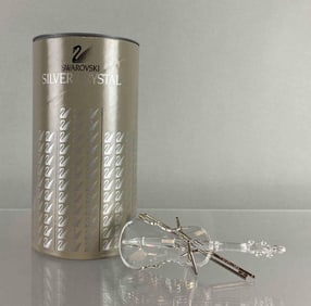 Swarovski Silver Crystal Violin Figurine with Box