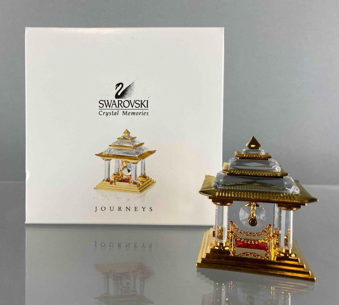 Swarovski Crystal Memories Journeys Japanese Temple Figurine with Box (1 of 8)