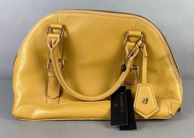 Ora Delphine Yellow Leather Purse