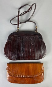 Group of 2 Eel Leather Purses
