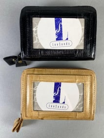 Group of 2 Lee Sands Eel Leather Wallets