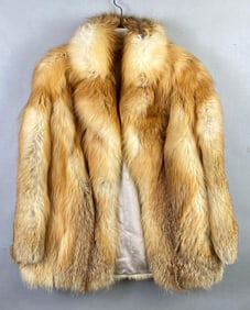 Henig Furs Custom Made Womens Red Fox Fur Jacket
