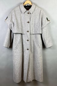 Wolfstaedter Grey Embroidered Womens Wool Jacket
