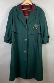 Wolfstaedter Green Embroidered Womens Wool Jacket