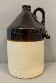 Antique 1 Gallon Two Tone Stoneware Jug