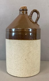 Antique 1 Gallon Two Tone Stoneware Jug