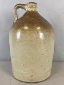 Antique 3 Gallon Salt Glazed Stoneware Jug Stamped M