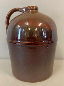 Antique 2 Gallon Peoria Pottery Co. Stoneware Jug - Stamped