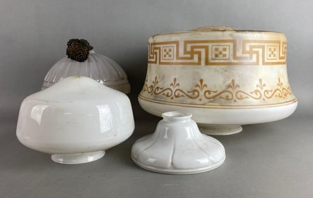 Group of 4 Glass Ceiling Lamp Shape
