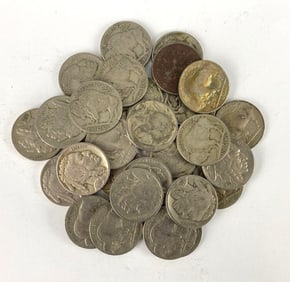 Group of 29 Buffalo Nickels