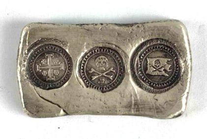 MK Barz Treasure Bar 1 Troy Oz .999 Fine Silver Ingot / Bar