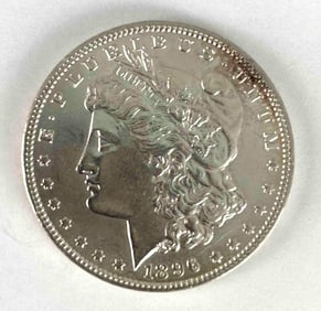 1896 US Morgan Silver Dollar