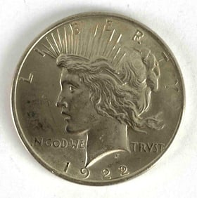 1922 US Peace Silver Dollar
