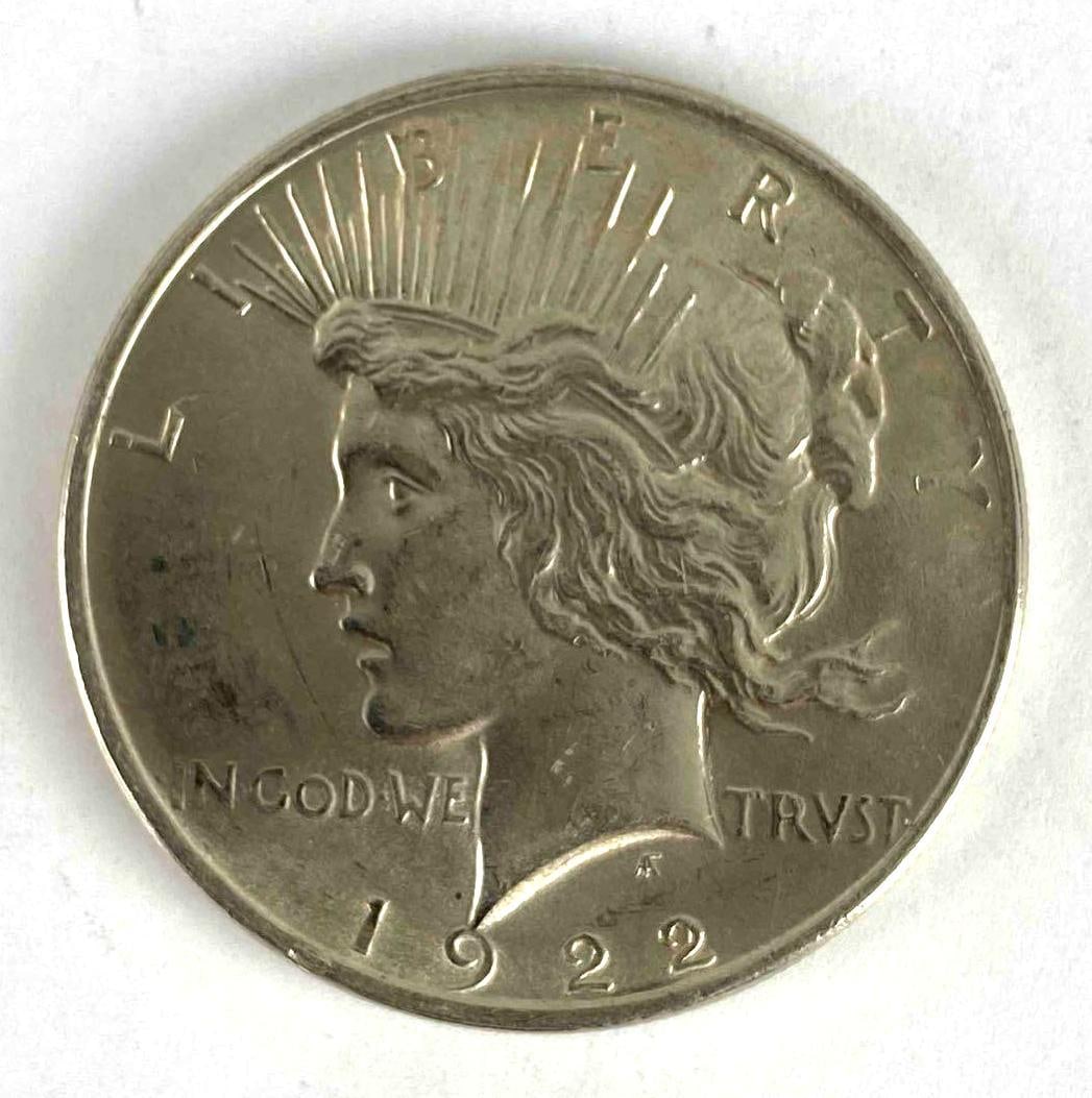 1922 US Peace Silver Dollar: 1922 US Peace Silver Dollar