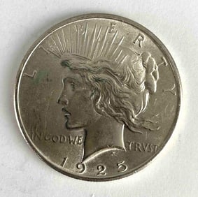 1925 US Peace Silver Dollar