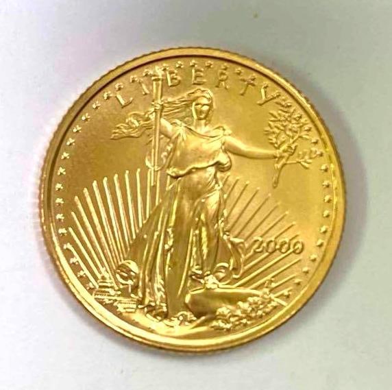 2000 US Mint $5 1/10 oz American Gold Eagle (1 of 2)