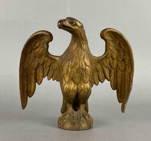 Antique Brass American Eagle Finial