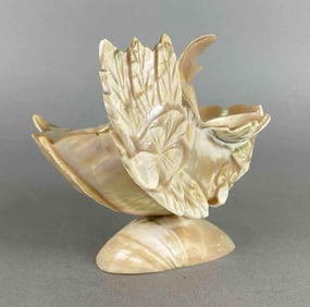 Antique Carved Shell Dish
