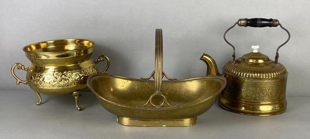 Group of Brass Items