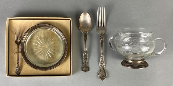 Group of Sterling Silver Kitchen Items and More