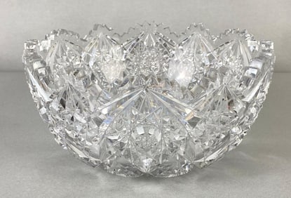 American Brilliant Cut Crystal Bowl