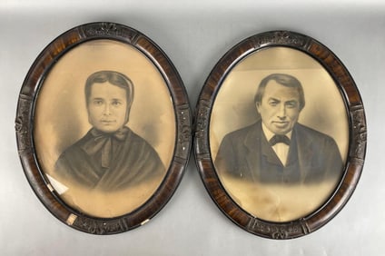 Pair of Antique Portrait Photographs