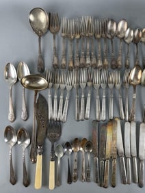 Group of Assorted Silver Plated Flatware