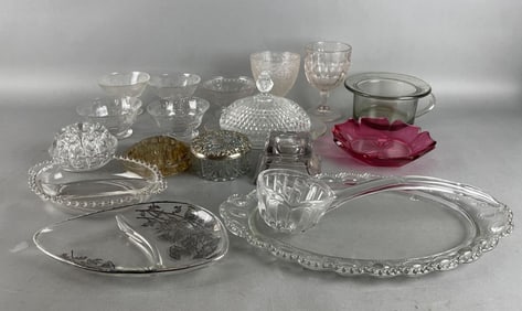 Group of Assorted Vintage Glass Dishes