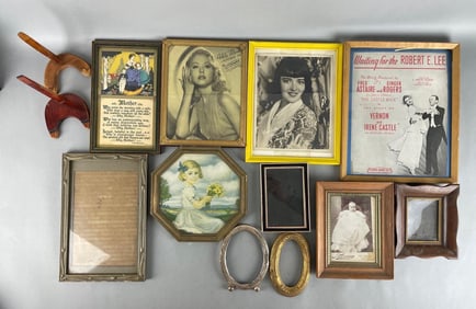 Group of Vintage Hollywood Photos and Frames