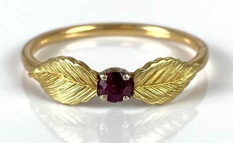 14K Gold Ruby Ring