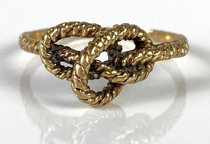 10K Gold Twisted Knot Ring