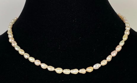 14K Gold Pearl Necklace