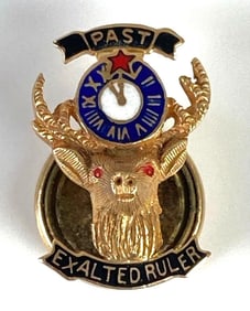 14K Gold Past Exalted Ruler Pin