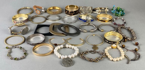Group of Costume Jewelry Bracelets