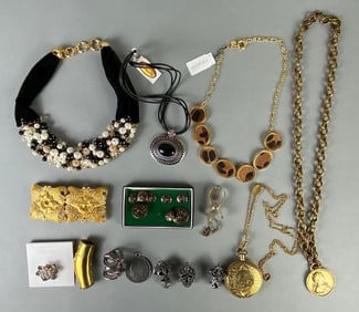 Group of Costume Jewelry Necklaces and More
